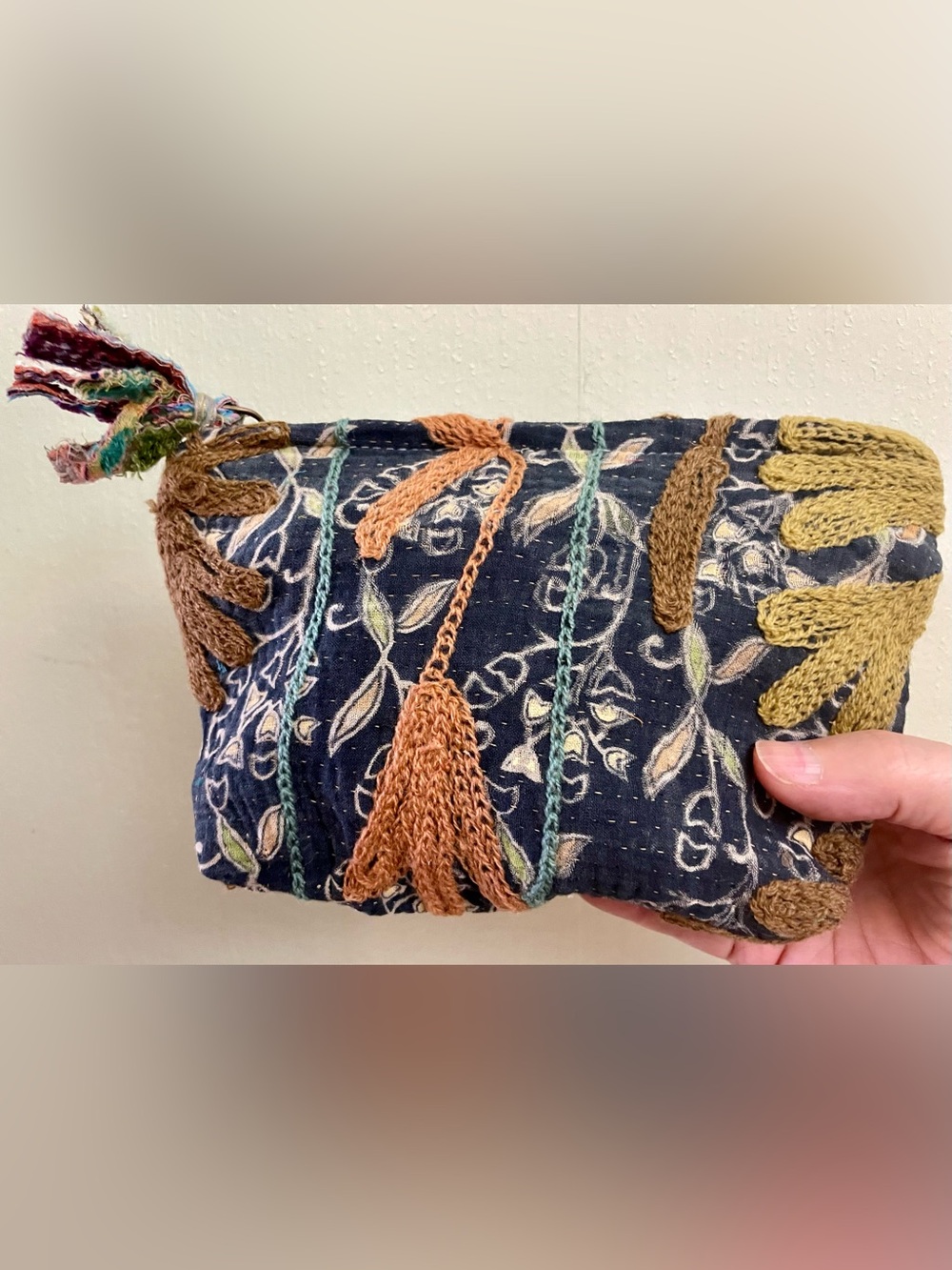 Kantha Suzani Pouch Bag Handmade from India
